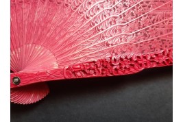 Chinese red, 19th century fan