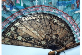 Asymmetry, Chinese fan circa 1880-90