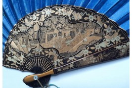 Asymmetry, Chinese fan circa 1880-90