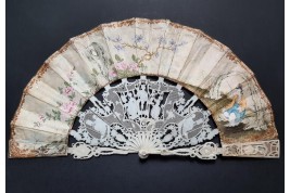 Chinoiserie et arts, fan circa 1780