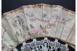 Chinoiserie et arts, fan circa 1780