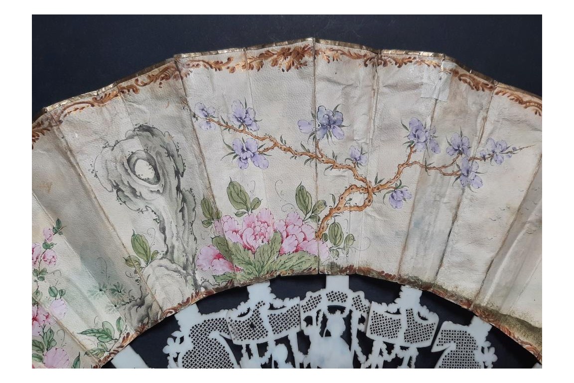 Chinoiserie et arts, fan circa 1780