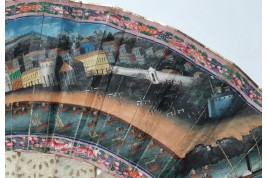 Trade in the port of Macau, Chinese fan circa 1850