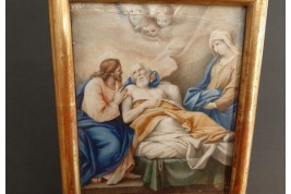 The death of Joseph, 18th-century painting.