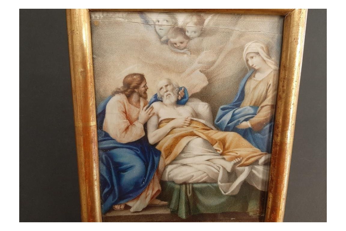 The death of Joseph, 18th-century painting.