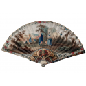 The meeting of Ruth and Boaz, fan circa 1740-50