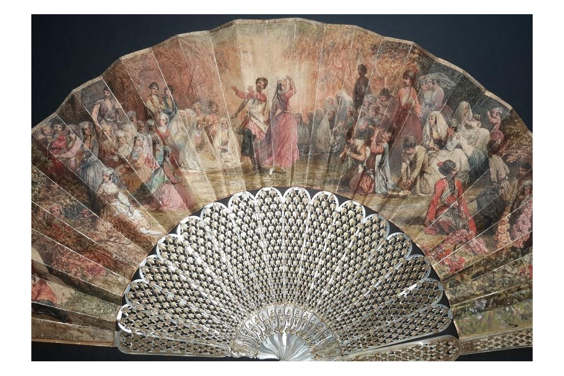 T-he Boyard dance, fan by Blanchard circa 1860