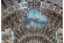 Wheat harvest time, early 20th century fan