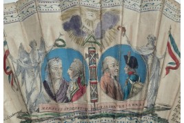 La mort des Martyrs de la Liberté, éventail révolutionnaire vers 1793