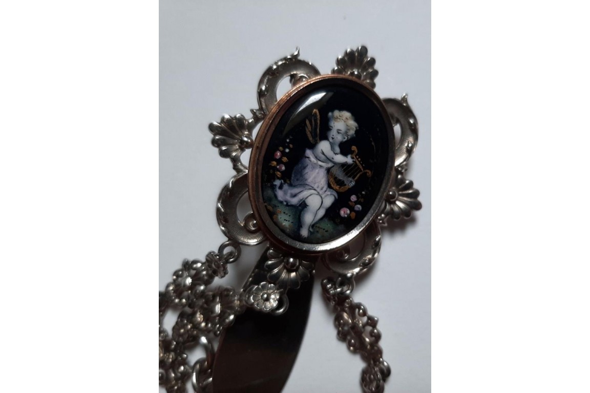 Châtelaine watch holder , late 19th century