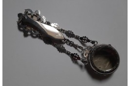 Châtelaine watch holder , late 19th century