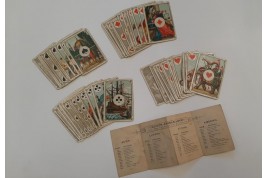 Les quatre continents, jeu de cartes, 1880-1906