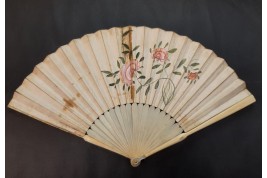 Vaughan's Quadrille Fan. Card game fan circa 1760-70