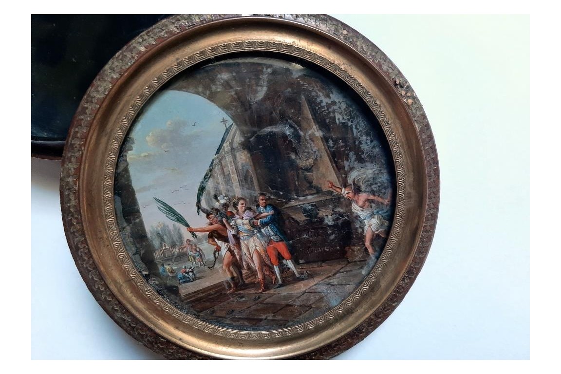 The myth of Prometheus or the Victory of Humanism, snuffbox late 18th century