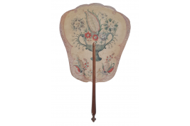 Flower, fixed fan, 18th century