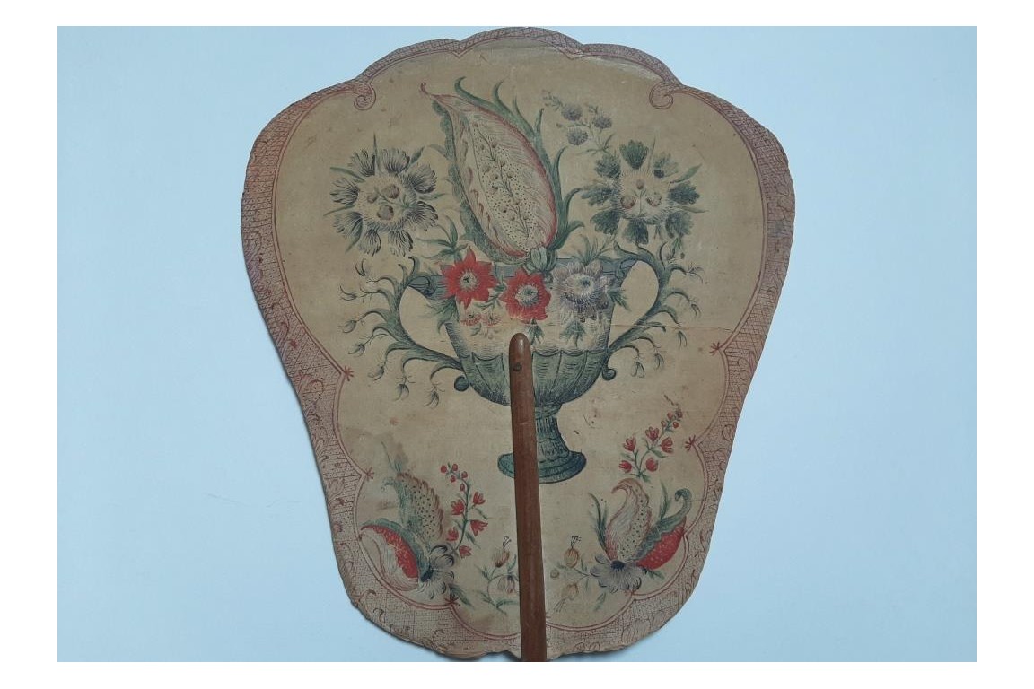 Flower, fixed fan, 18th century