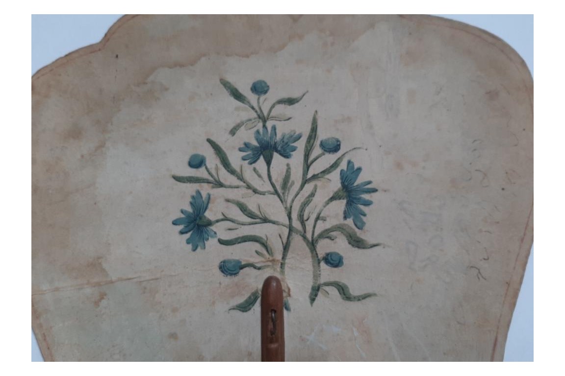 Flower, fixed fan, 18th century