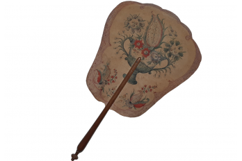 Flower, fixed fan, 18th century