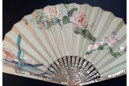 Roses of Venice, fan by Leroy, late 19th century