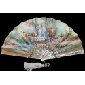 Diana's dogs, fan circa 1890