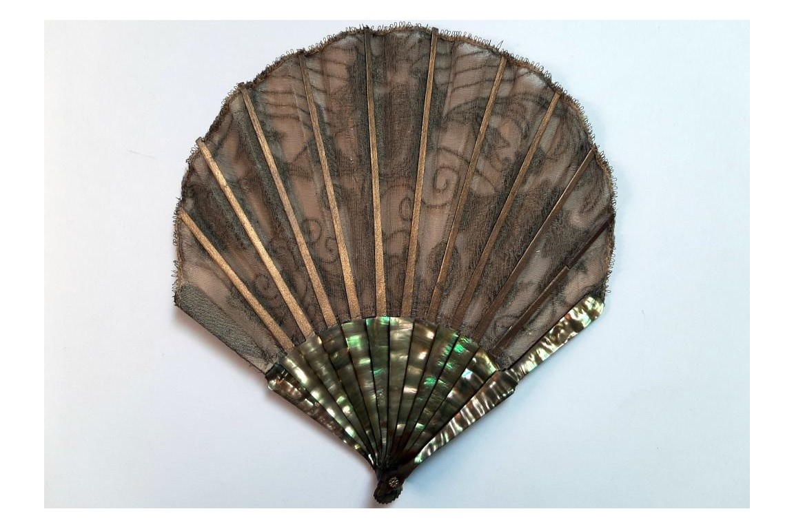 Small cardoons, Duvelleroy fan, circa 1900