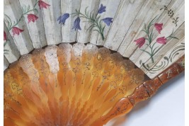 Love adorned with flowers, fan circa 1700-1720