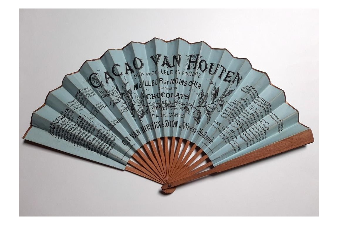 Van Houten cocoa factory in Weesp, Holland, fan circa 1890