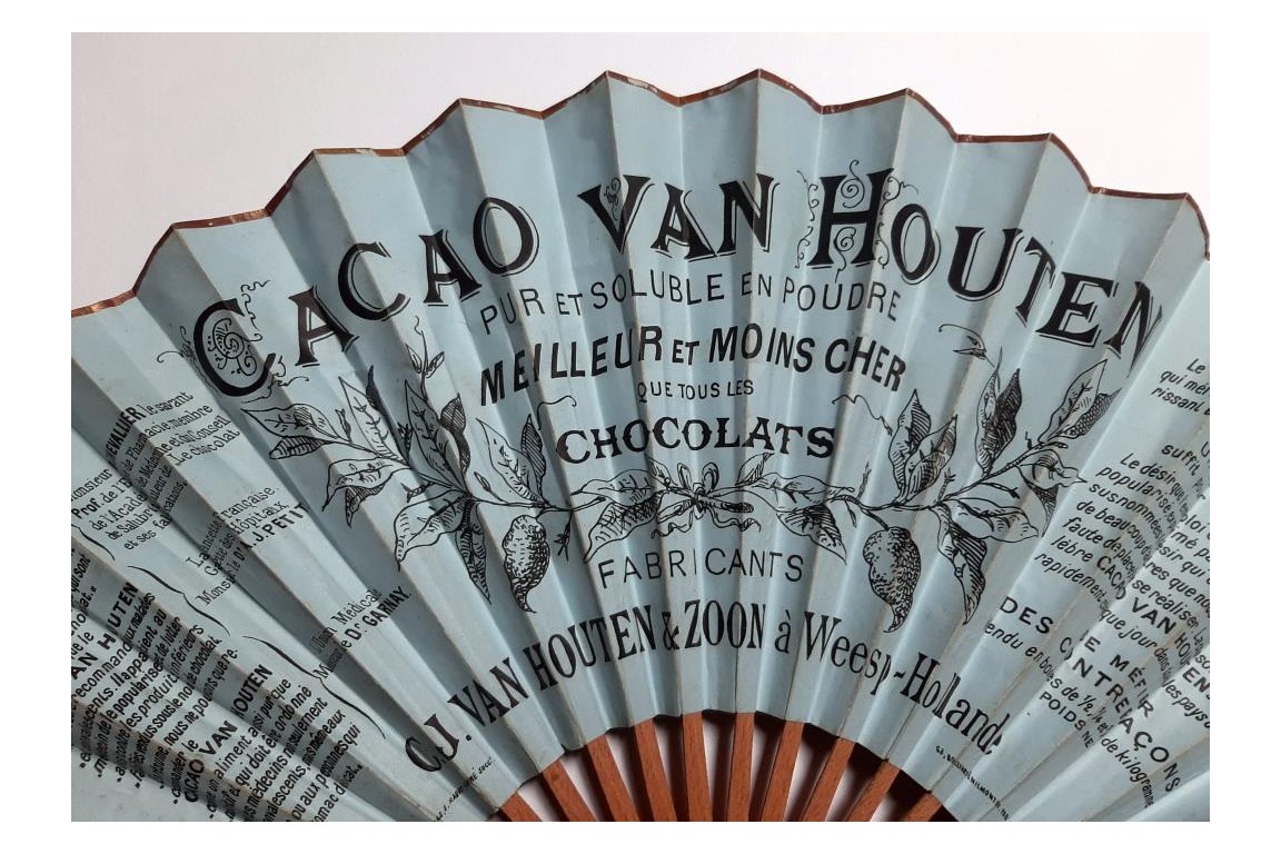 Van Houten cocoa factory in Weesp, Holland, fan circa 1890