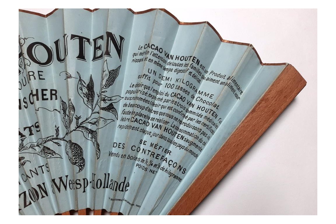 Van Houten cocoa factory in Weesp, Holland, fan circa 1890