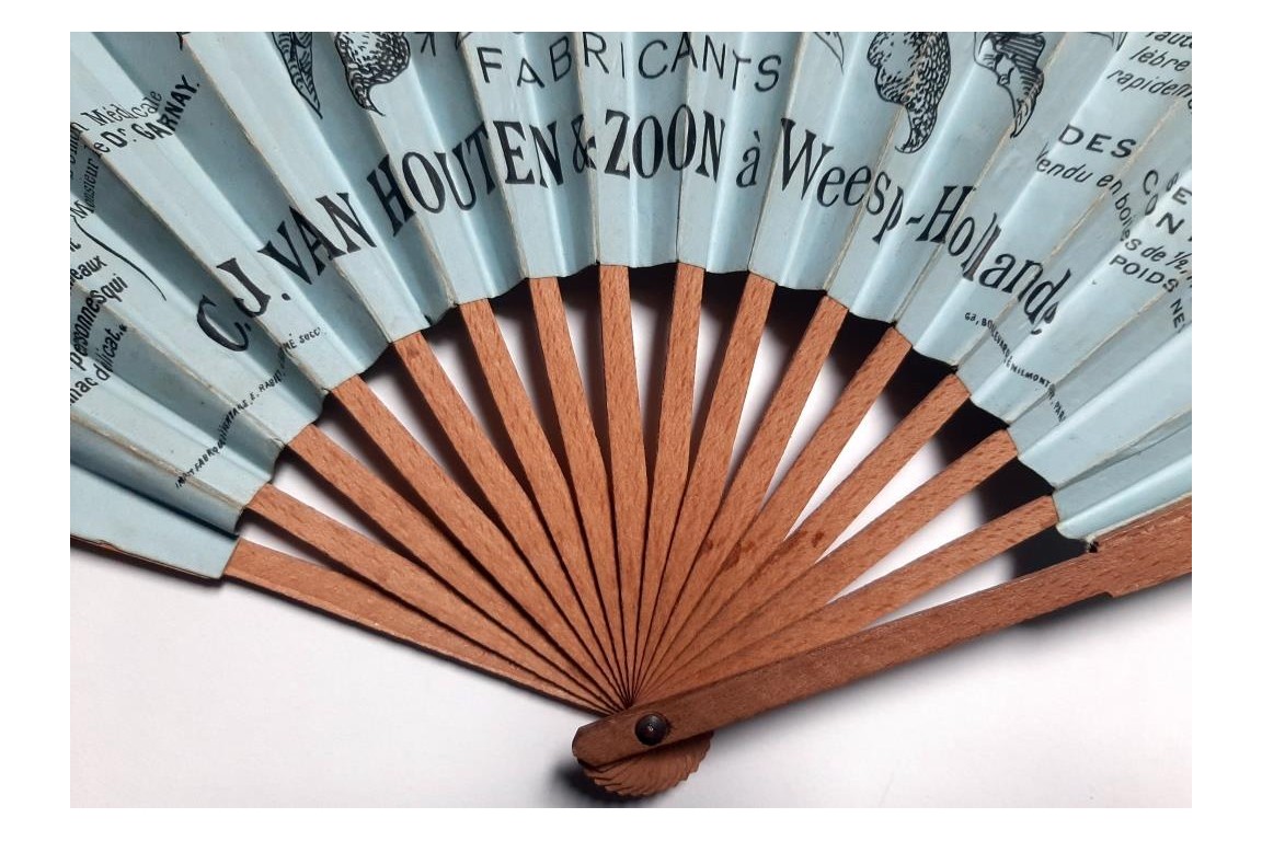 Van Houten cocoa factory in Weesp, Holland, fan circa 1890