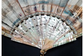 Saint Petersburg, fan "souveni"r of a trip around 1900