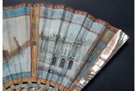 Saint Petersburg, fan "souveni"r of a trip around 1900