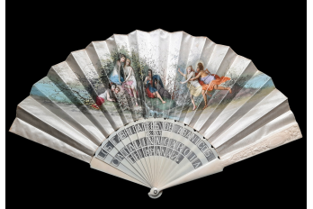 Fans in Spain, fan circa 1870