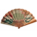 Cycling in and around Paris. Fan from Léon Pouillot, circa 1898