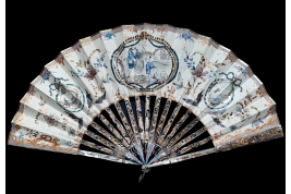 Fishing, hunting and grazing. Fan circa 1770