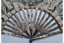 Fishing, hunting and grazing. Fan circa 1770