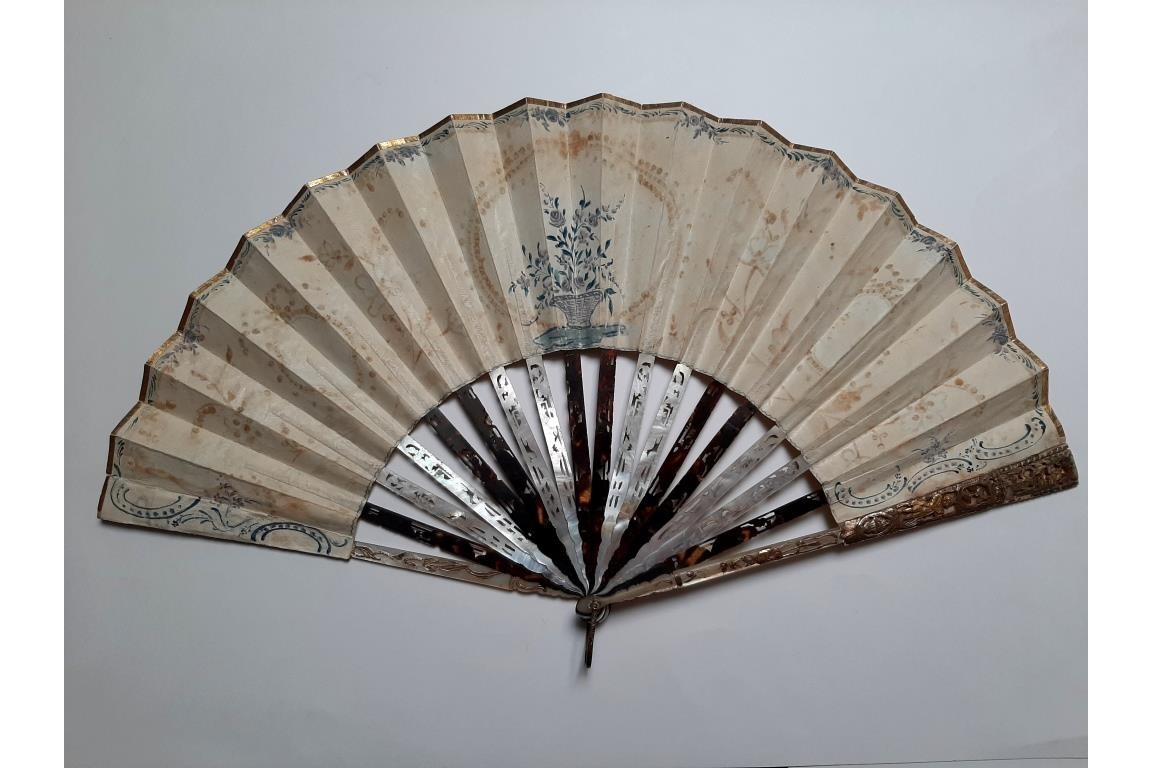 Fishing, hunting and grazing. Fan circa 1770