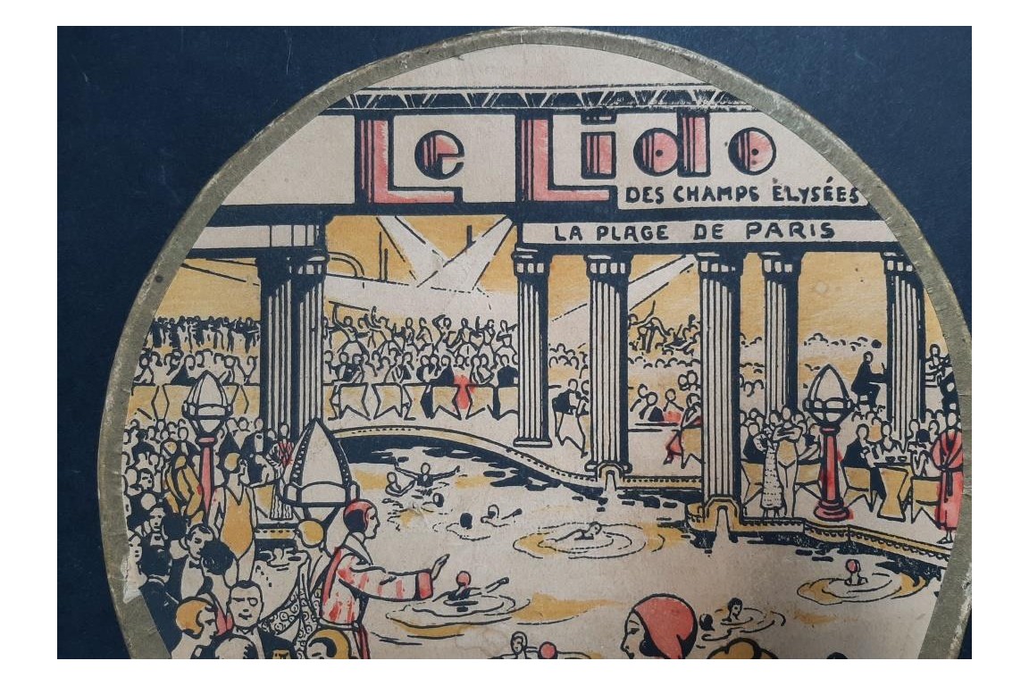 Natation et danse au Lido, écran vers 1930