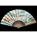 Beach pleasures and sailing, late 19th century fan