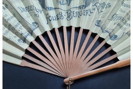 Beach pleasures and sailing, late 19th century fan