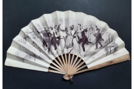 Dancing at Tabarin Lajunie, fan by Mourgue circa 1910