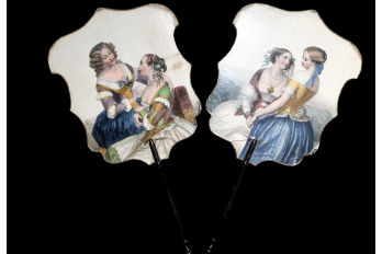 Tender friendship or feminine love, Napoleon III period screens