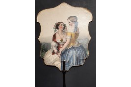 Tender friendship or feminine love, Napoleon III period screens