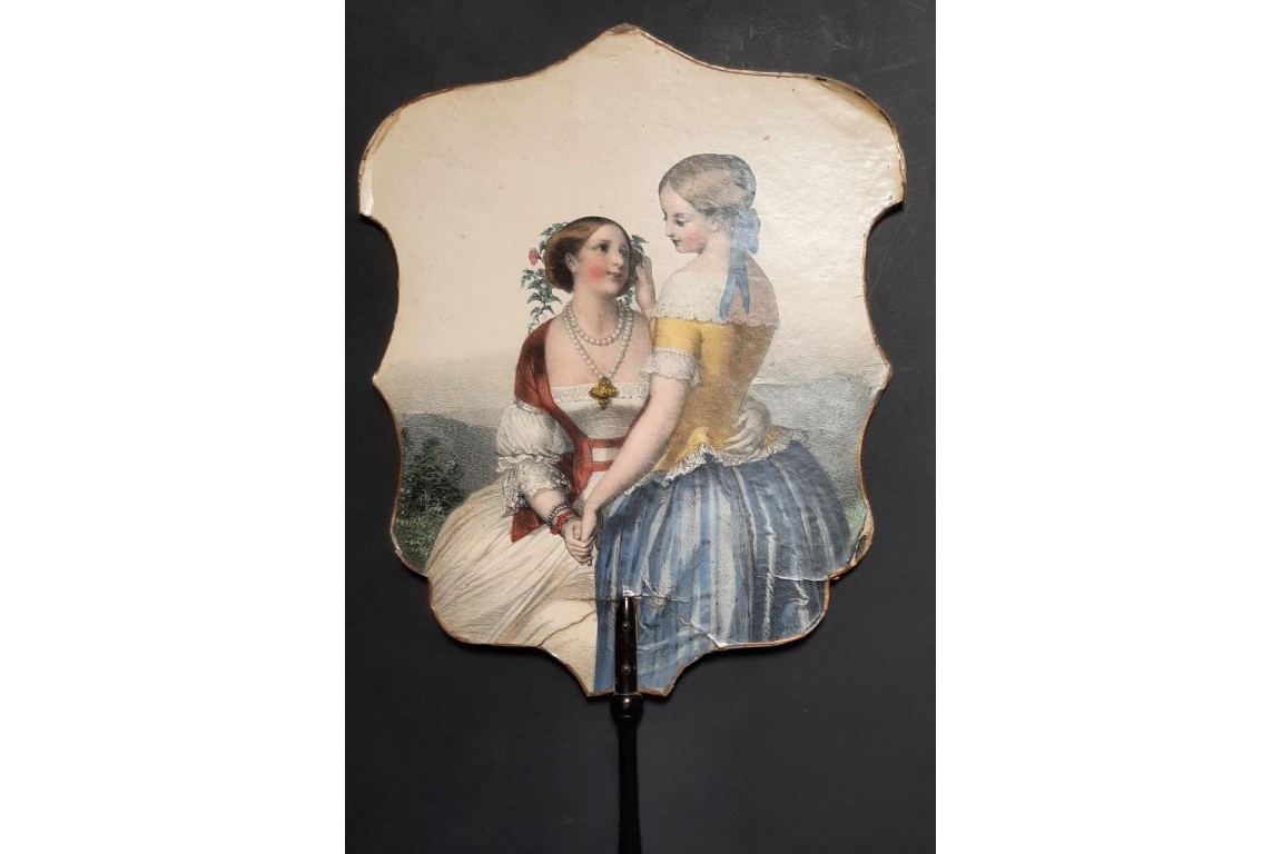 Tender friendship or feminine love, Napoleon III period screens