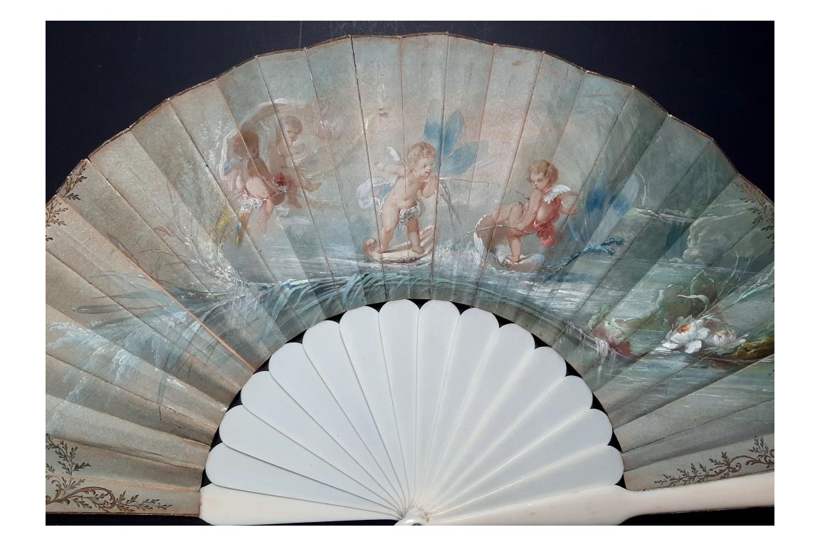 Dragonfly race, fan by Donzel and Duvelleroy circa 1900