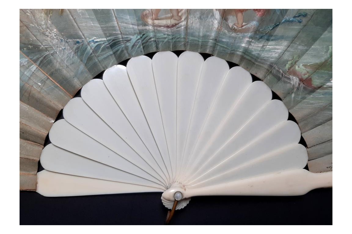 Dragonfly race, fan by Donzel and Duvelleroy circa 1900