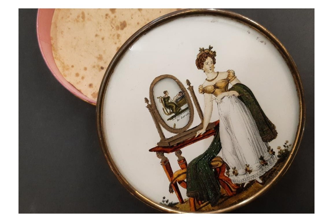 The mirror of Beauties or the story of Love, candy box circa 1825