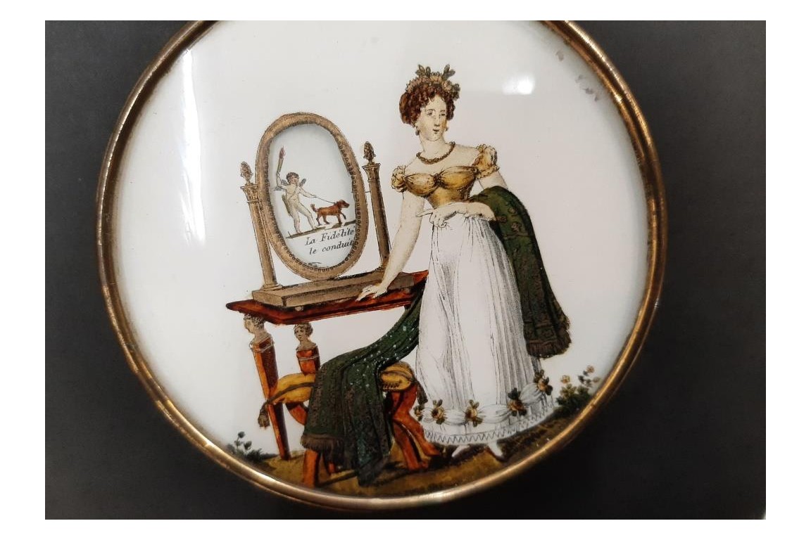 The mirror of Beauties or the story of Love, candy box circa 1825