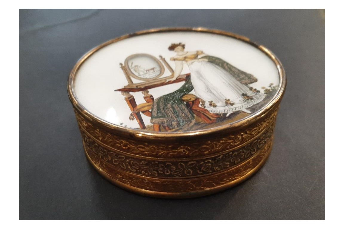 The mirror of Beauties or the story of Love, candy box circa 1825