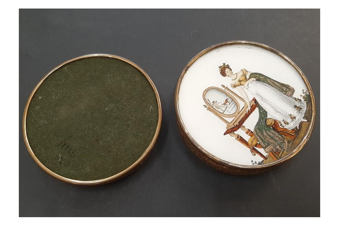 The mirror of Beauties or the story of Love, candy box circa 1825